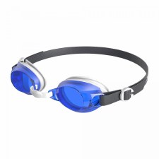 Speedo Jet Swimming Goggles Adults White Blue Tinted Lens